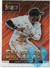 2022 Panini Select En Fuego Silver Prizm #EF19 Jazz Chisholm